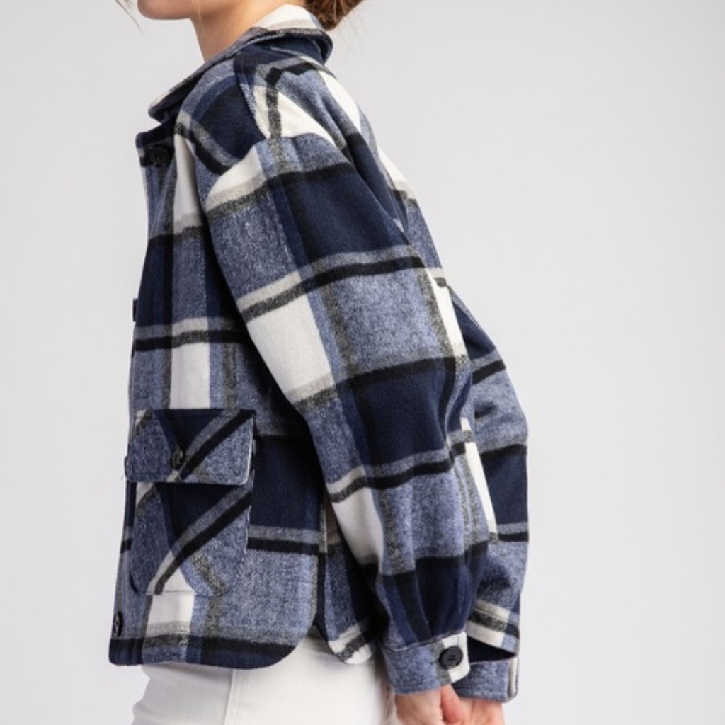 the alma plaid shacket