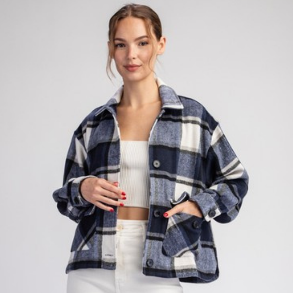 the alma plaid shacket