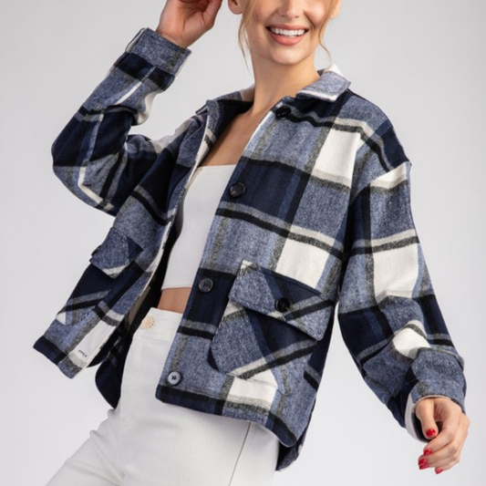 the alma plaid shacket