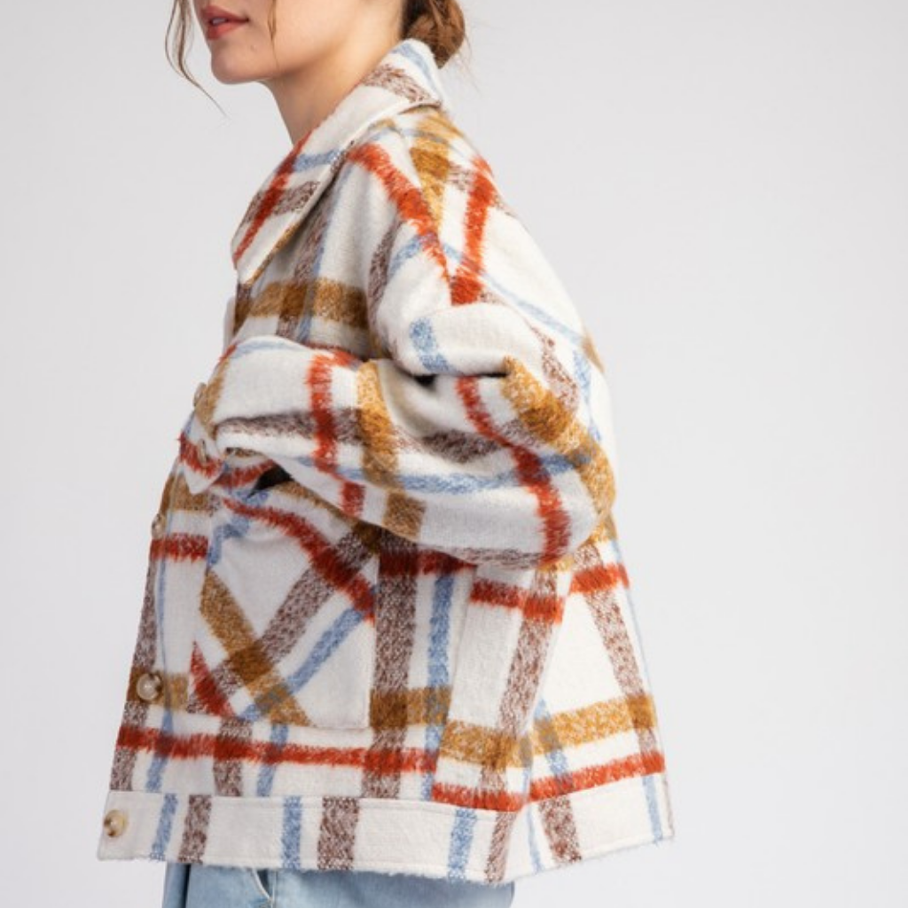 the leona plaid shacket