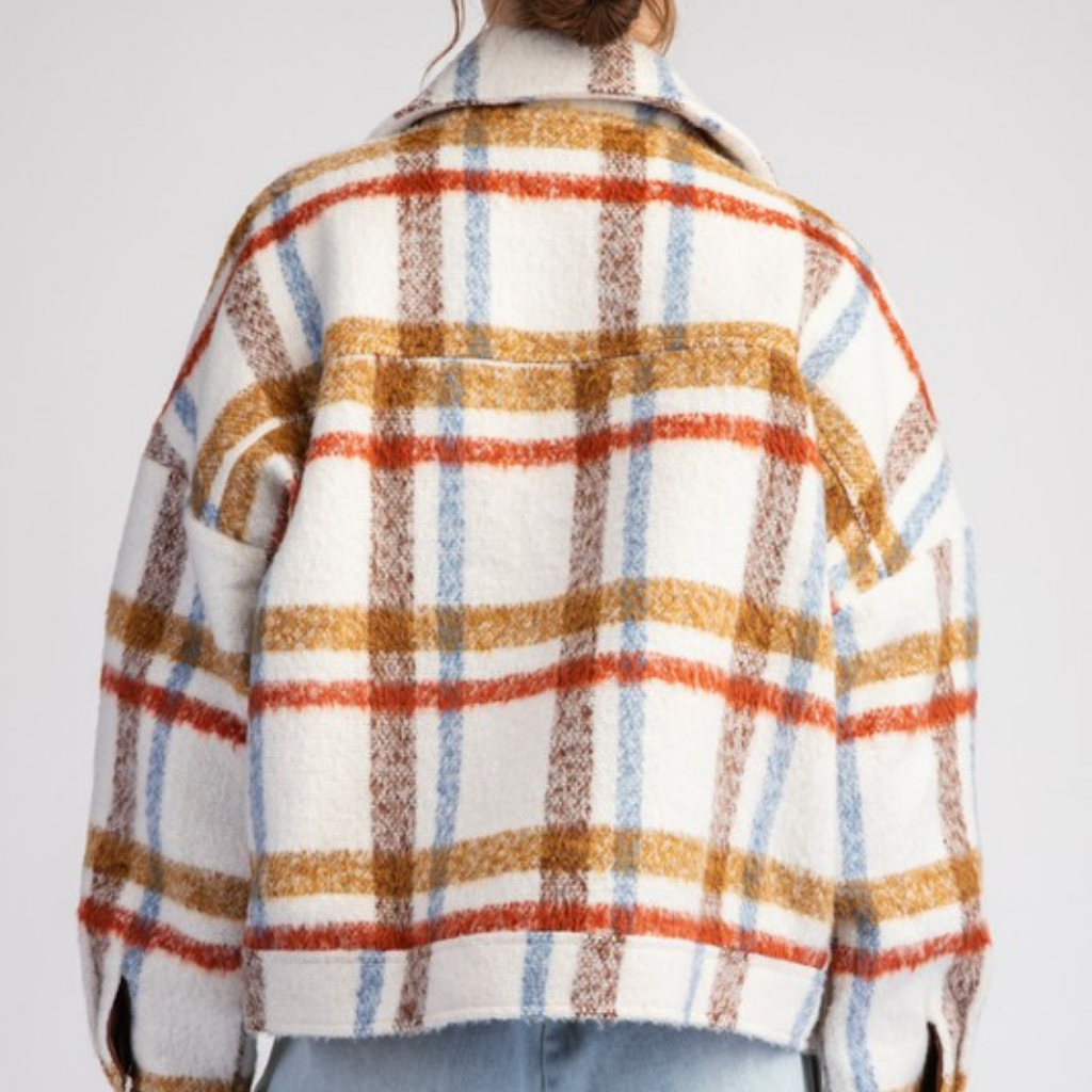 the leona plaid shacket