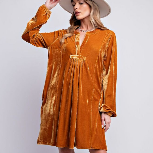 the margo dress in camel