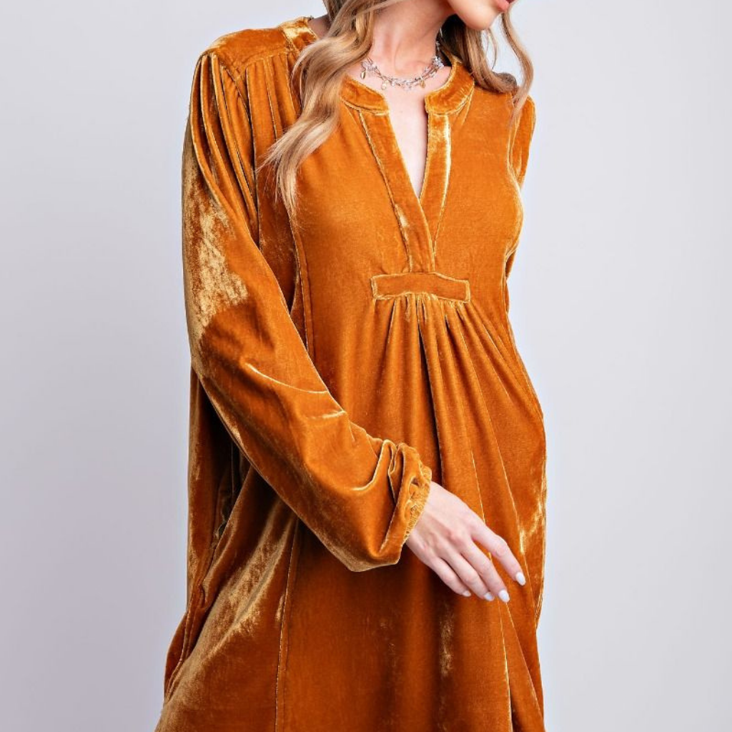 the margo dress in camel