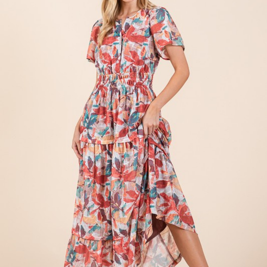 the mabel smocked maxi dress