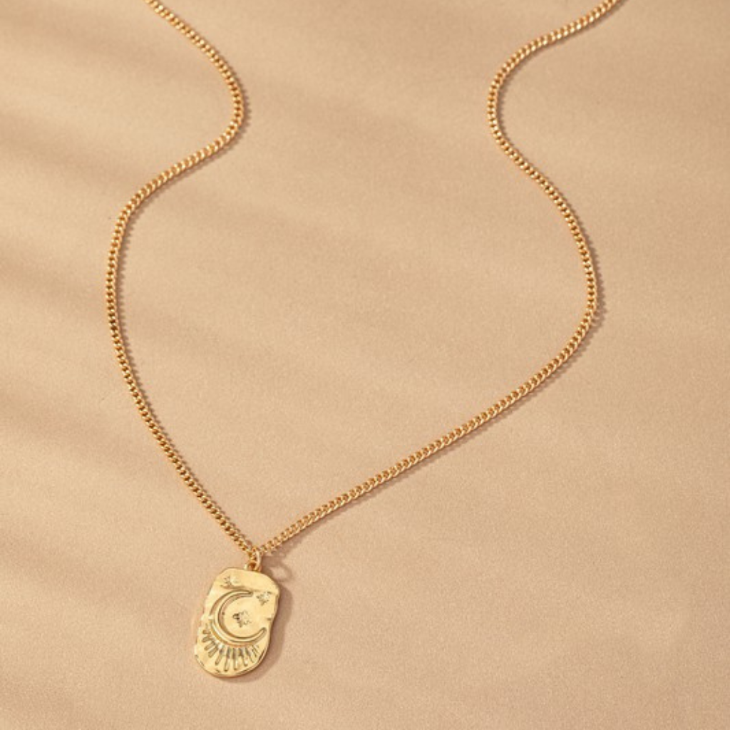 moon + star pendant necklace