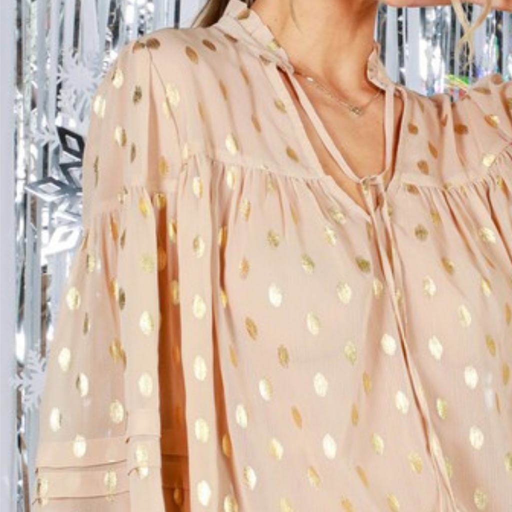 the camila dotted blouse