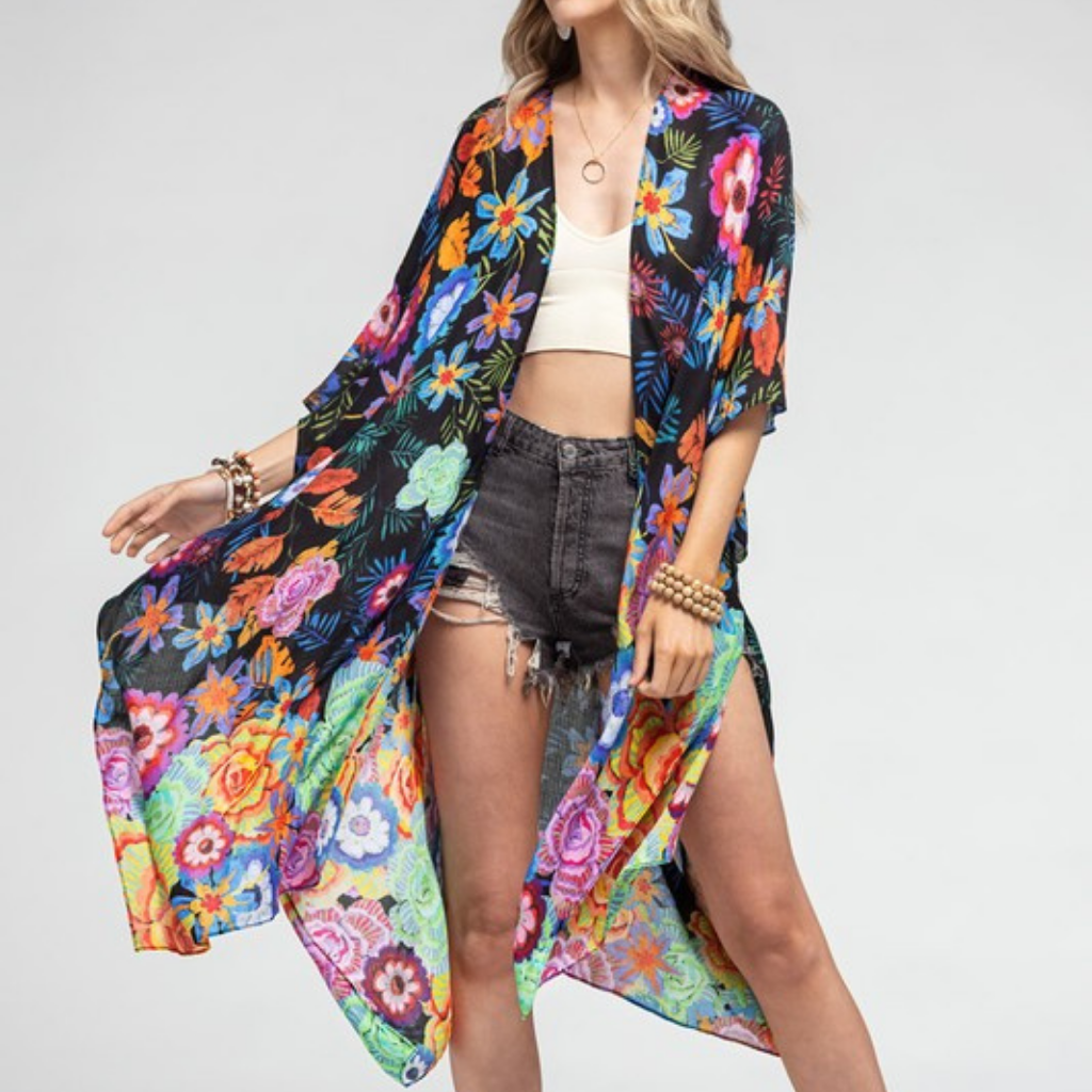 the kilah floral kimono