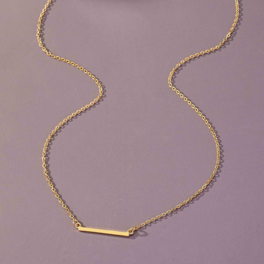 horizontal bar necklace