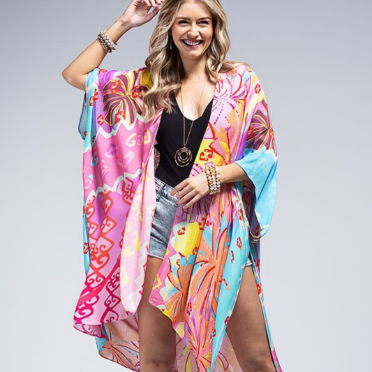 the malibu bright kimono