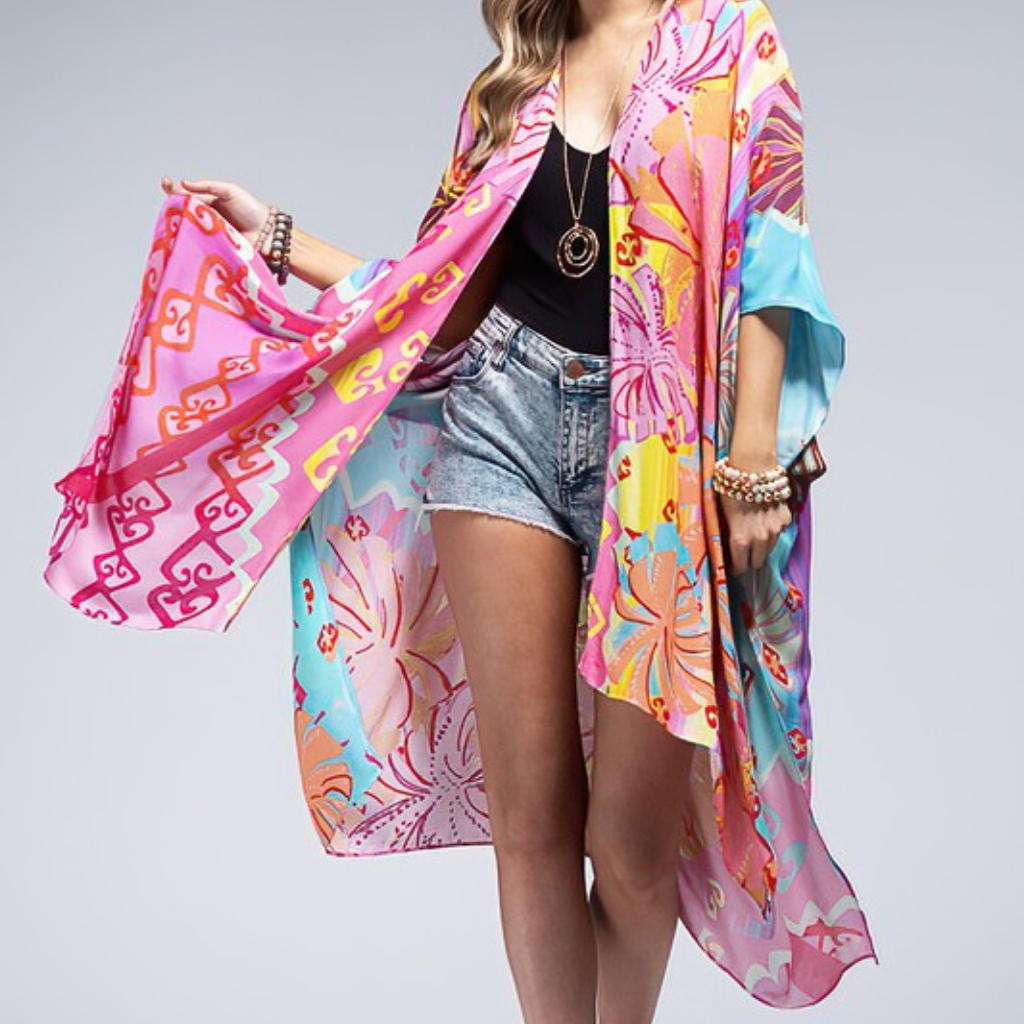 the malibu bright kimono