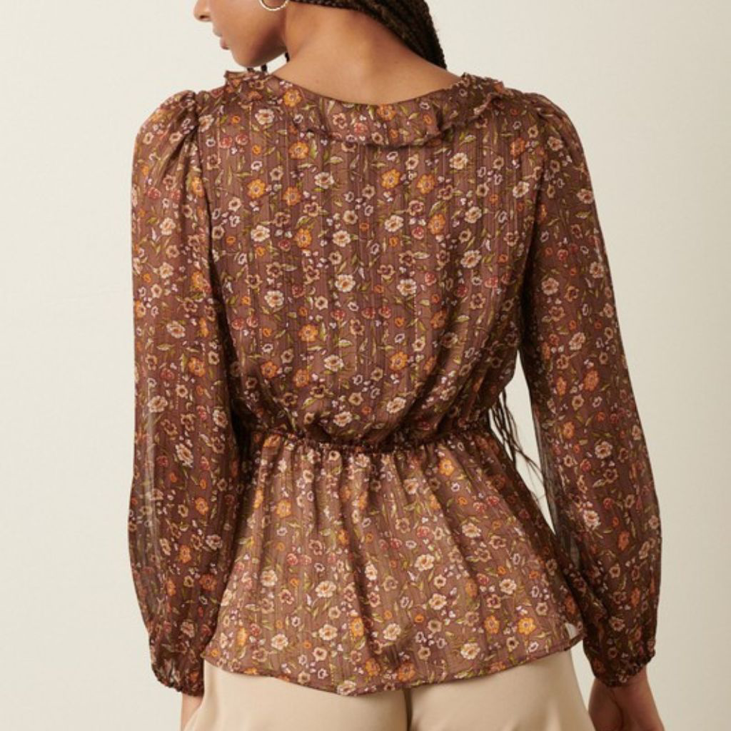 the amira surplice blouse