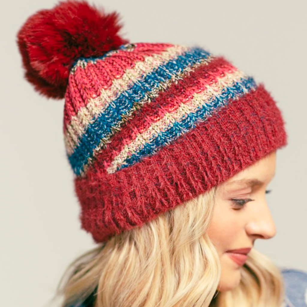 the phoebe beanie in red