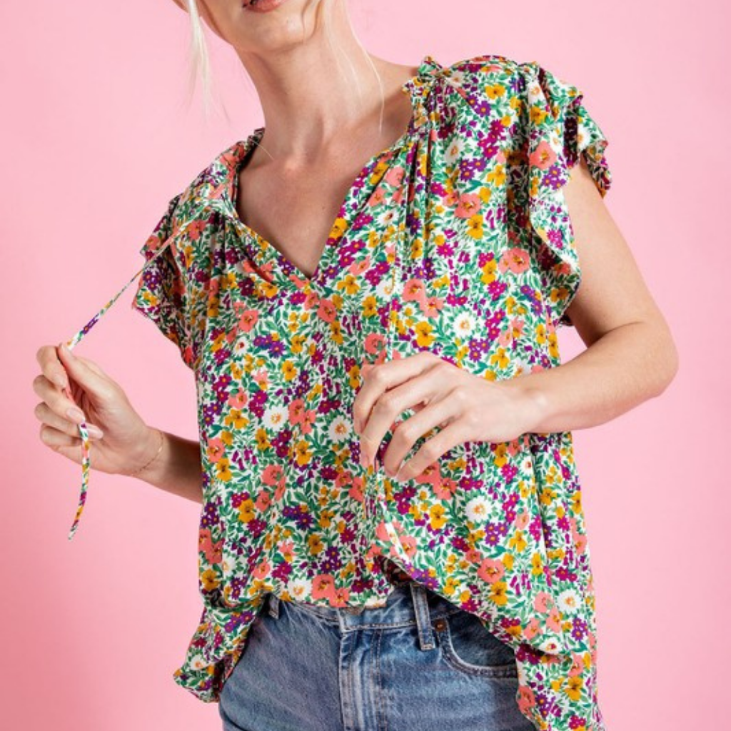 the jewel floral blouse