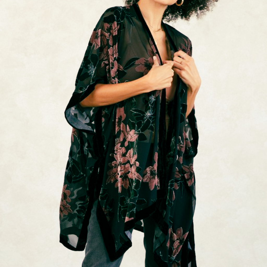 the veda velvet kimono