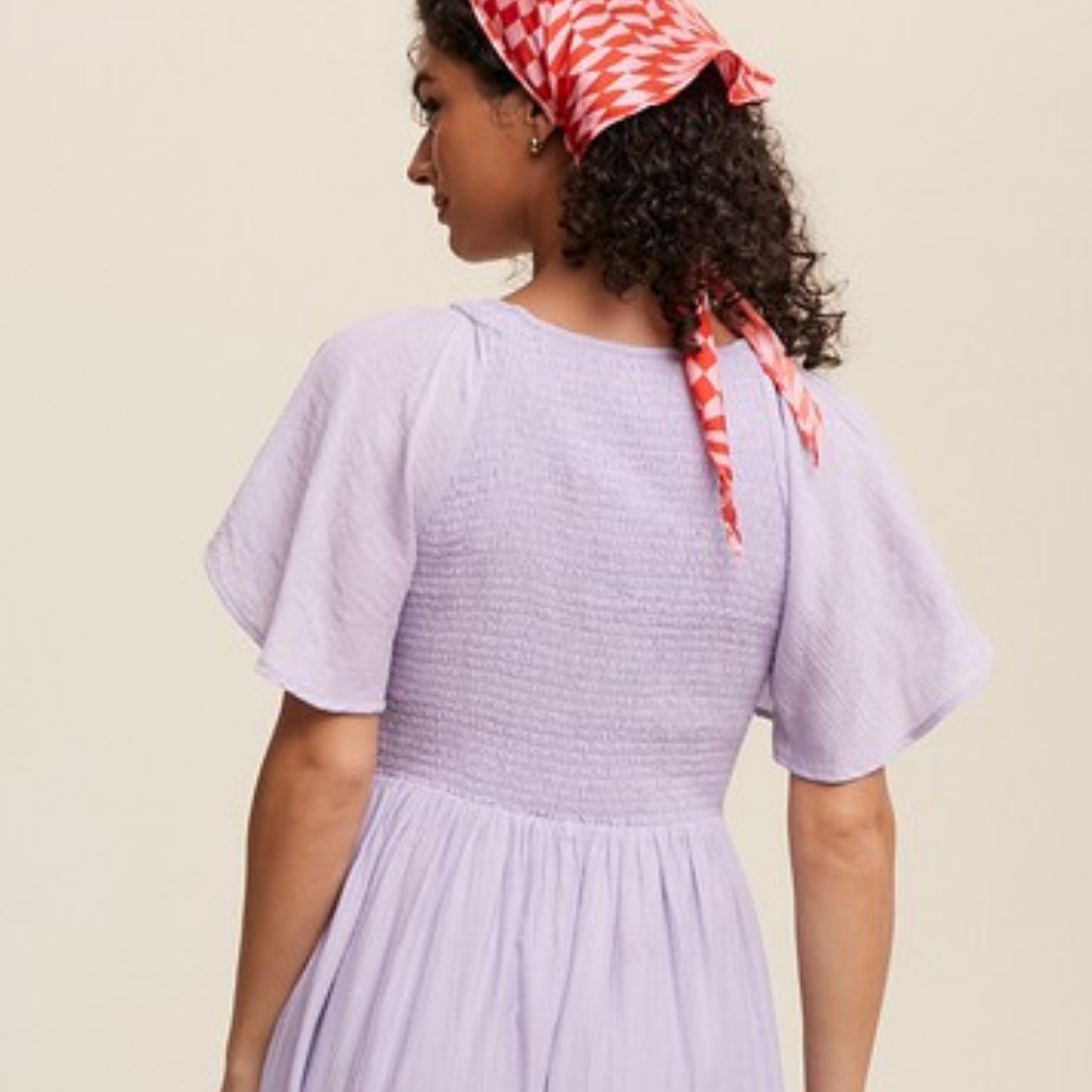 the pippa dress in lavender