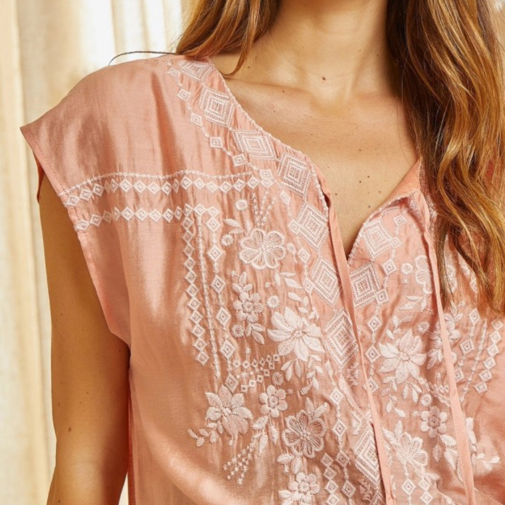 the elena embroidered blouse