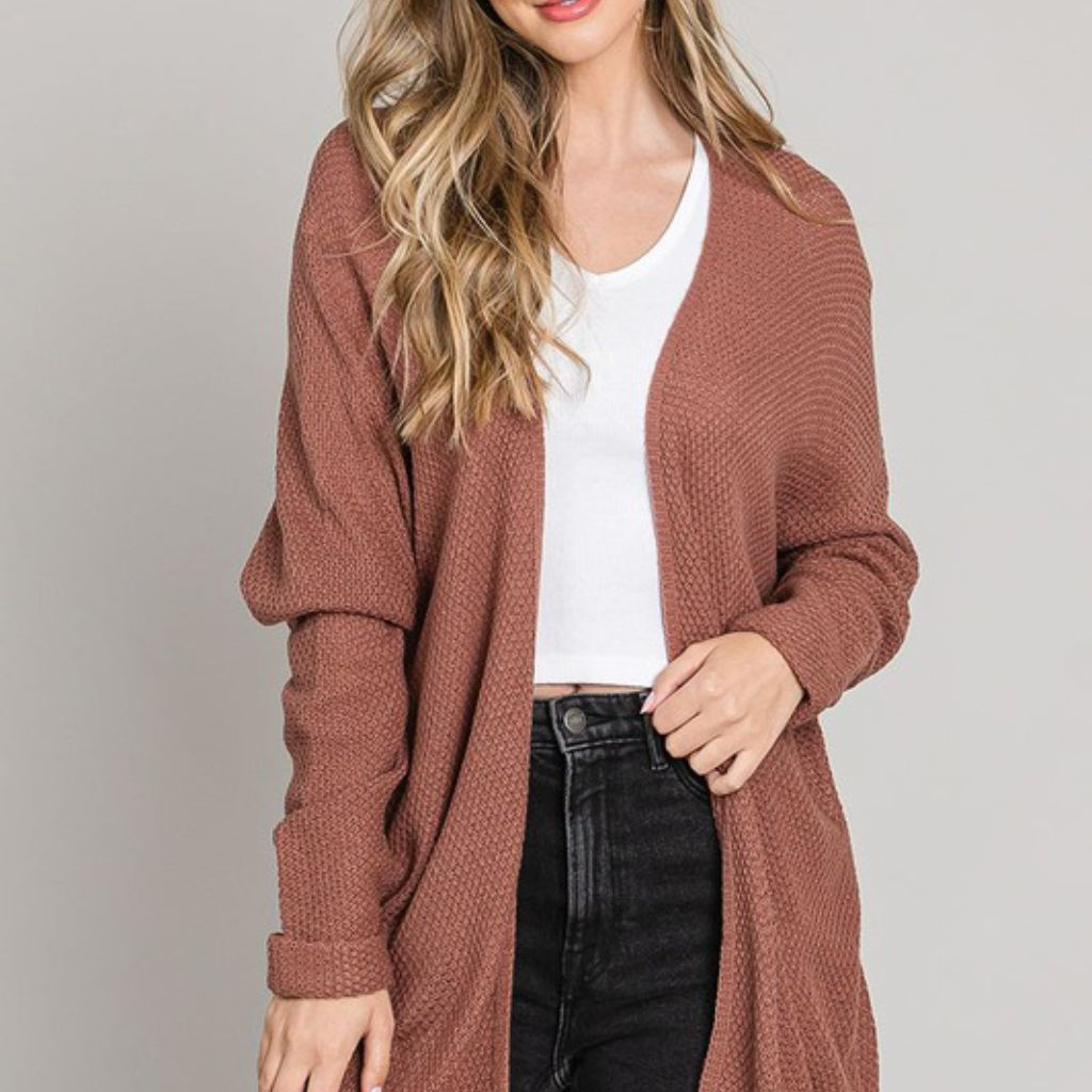 the eloise cardigan in mauve
