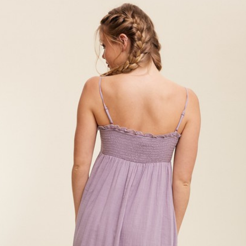 the libby dress in lavender