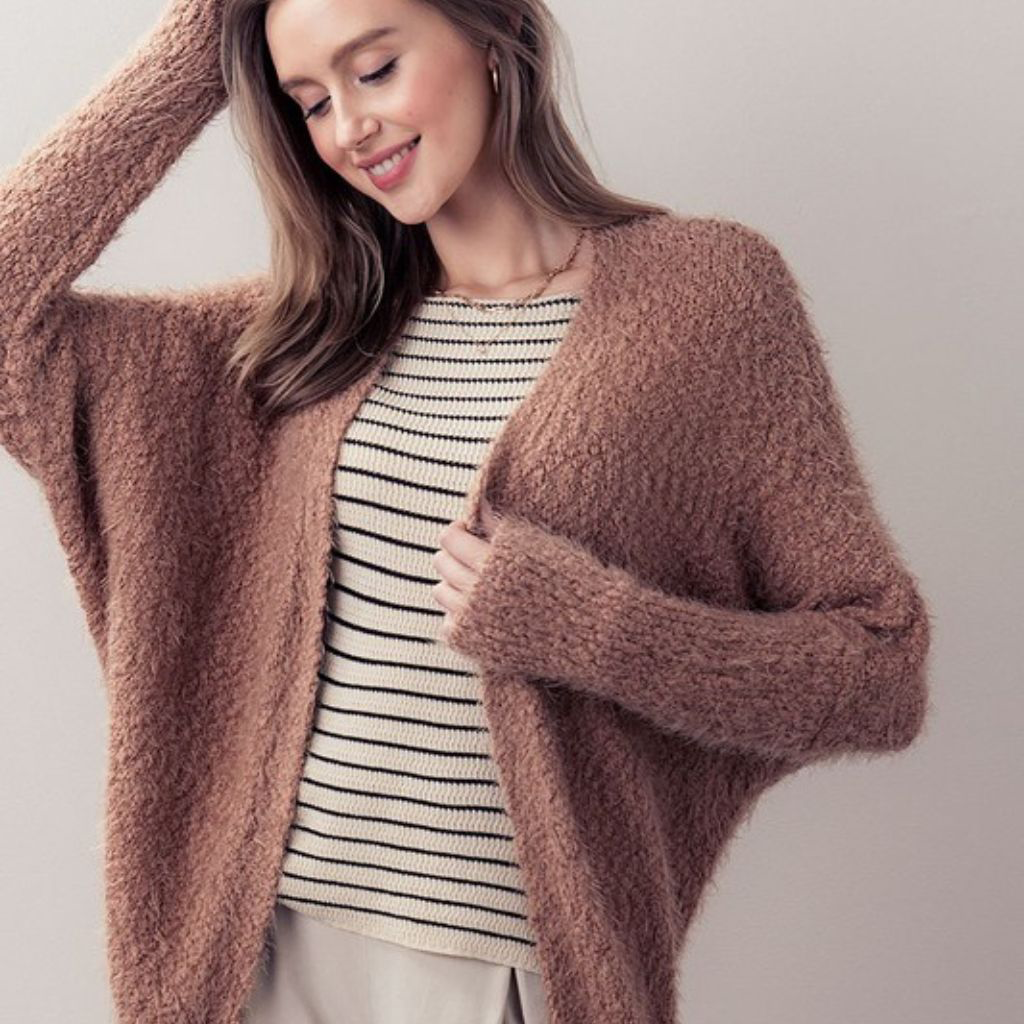 the maeve cardigan in cocoa